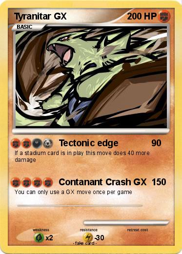 Pokemon Tyranitar GX