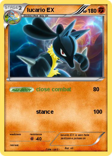 Pokemon lucario EX