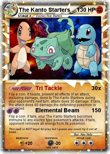 Pokemon The Kanto Starters