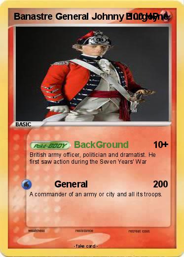 Pokemon Banastre General Johnny Burgoyne