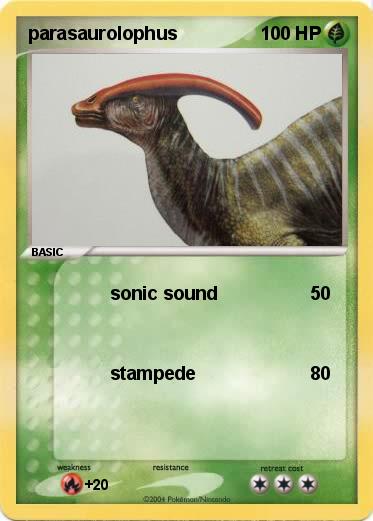 Pokemon parasaurolophus