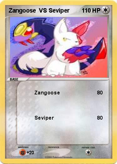 Pokemon Zangoose  VS Seviper