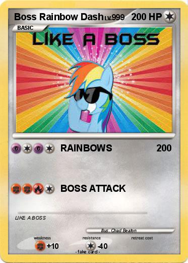 Pokemon Boss Rainbow Dash