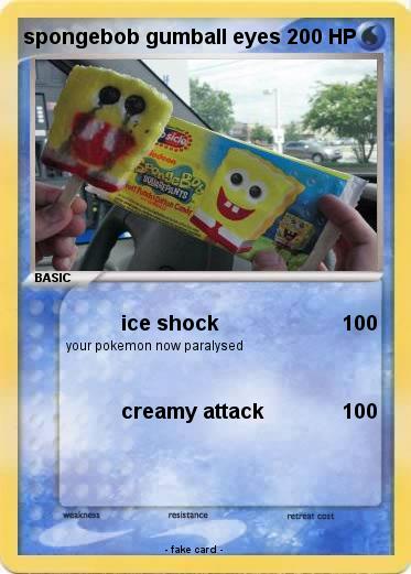 Pokemon spongebob gumball eyes