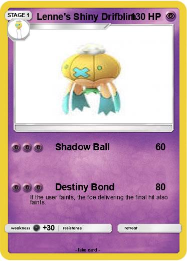 Pokemon Lenne's Shiny Drifblim