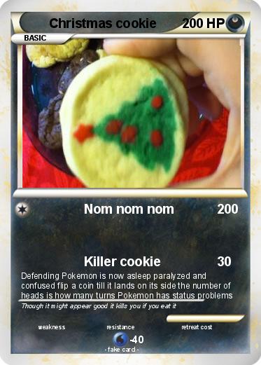 Pokemon Christmas cookie