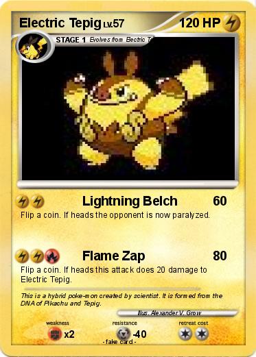 Pokemon Electric Tepig