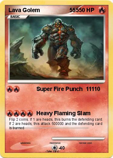 Pokemon Lava Golem                   555