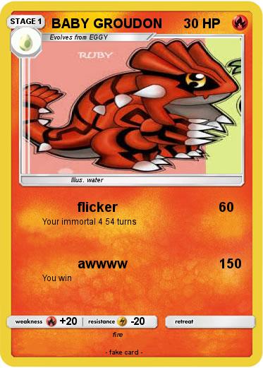 Pokemon BABY GROUDON