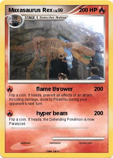 Pokemon Maxasaurus Rex
