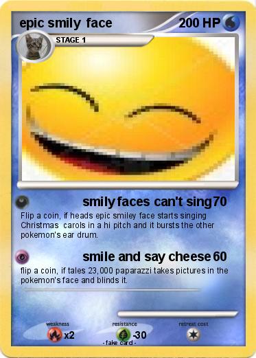 Pokemon epic smily  face