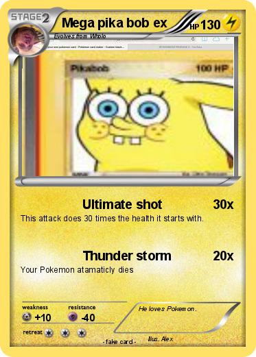 Pokemon Mega pika bob ex