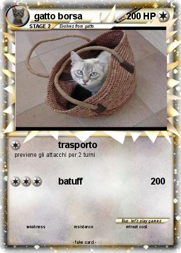 Pokemon gatto borsa