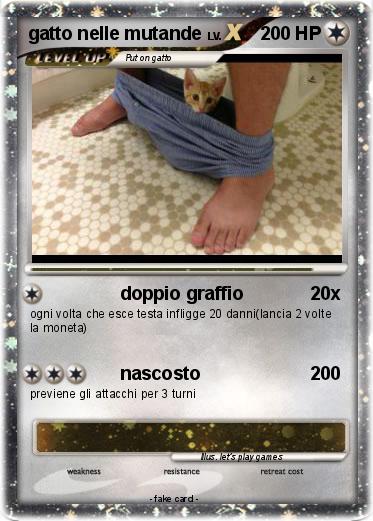 Pokemon gatto nelle mutande