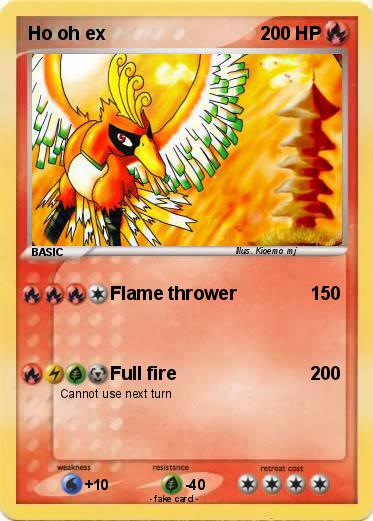 Pokemon Ho oh ex