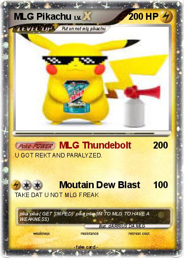 Pokemon MLG Pikachu