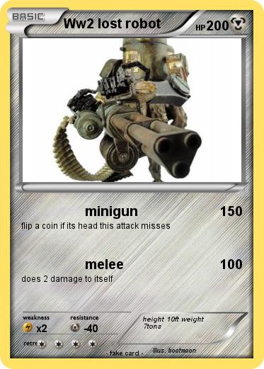 Pokemon Ww2 lost robot