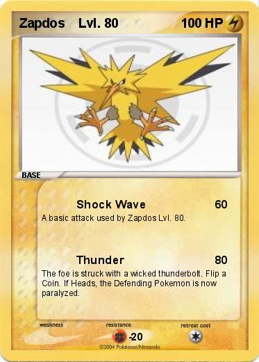Pokemon Zapdos    Lvl. 80
