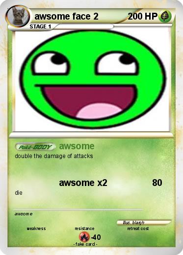 Pokemon awsome face 2