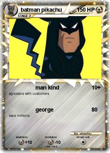 Pokemon batman pikachu