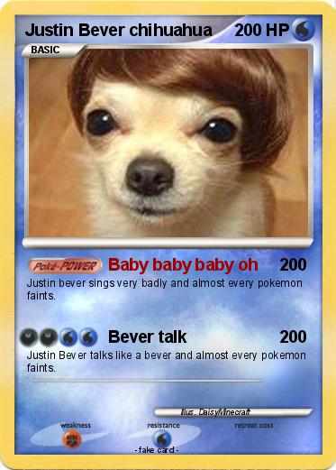 Pokemon Justin Bever chihuahua