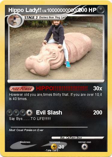 Pokemon Hippo Lady!!
