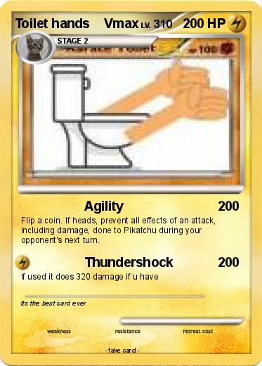 Pokemon Toilet hands    Vmax