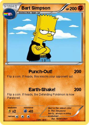 Pokemon Bart Simpson