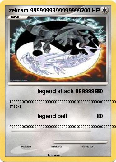 Pokemon zekram 9999999999999999