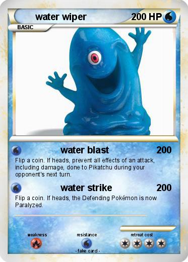 Pokemon water wiper