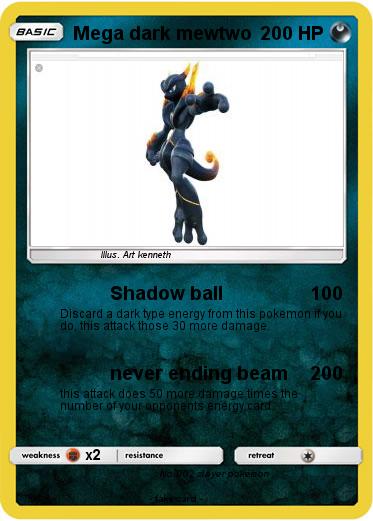 Pokemon Mega dark mewtwo