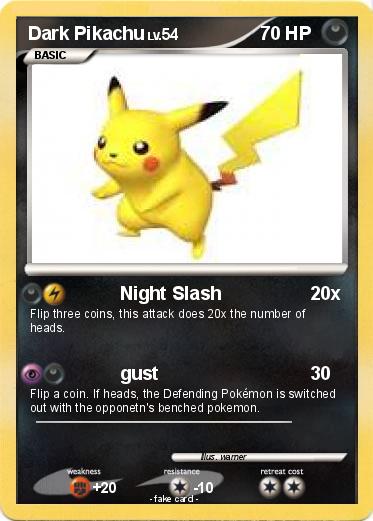 Pokemon Dark Pikachu