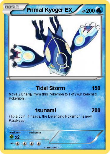 Pokemon Primal Kyoger EX
