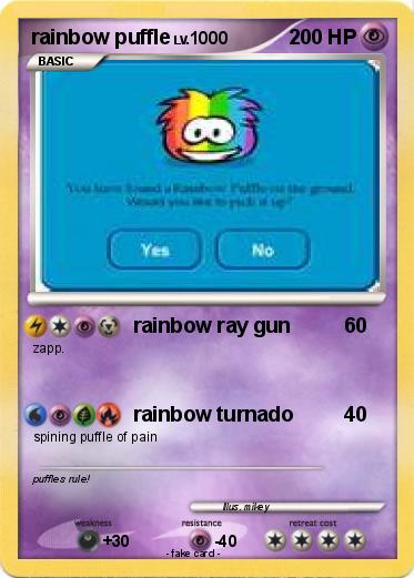 Pokemon rainbow puffle