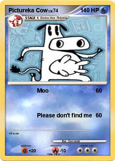Pokemon Pictureka Cow