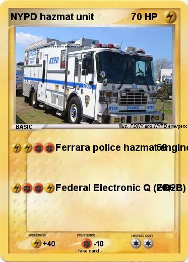Pokemon NYPD hazmat unit