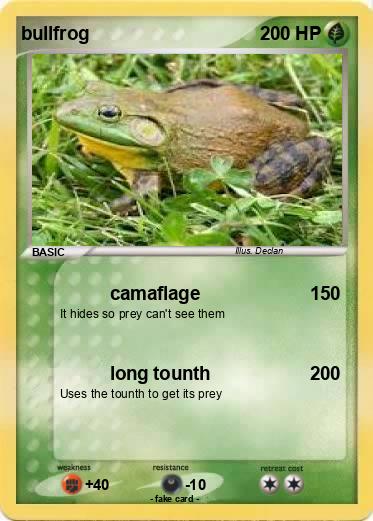 Pokemon bullfrog