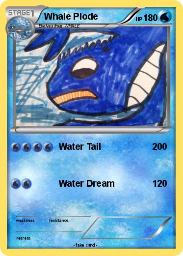 Pokemon Whale Plode