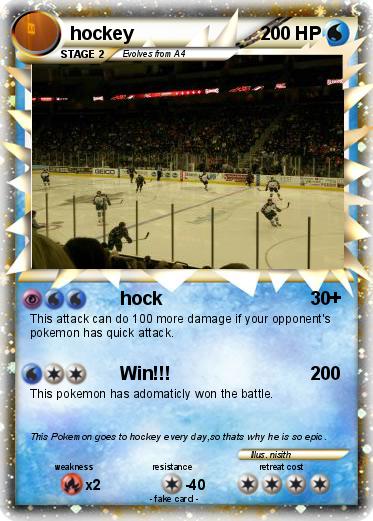 Pokemon hockey