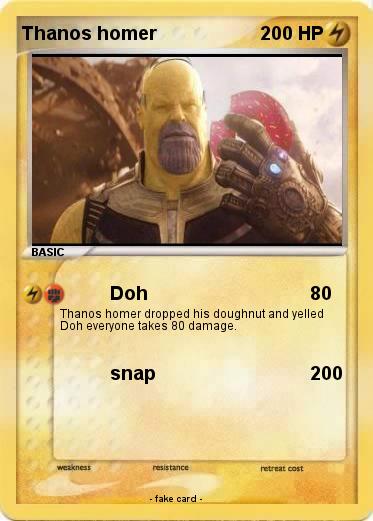 Pokemon Thanos homer
