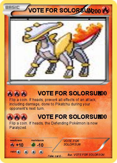 Pokemon VOTE FOR SOLORSUN