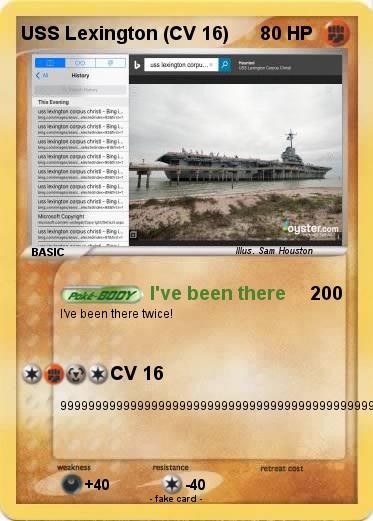 Pokemon USS Lexington (CV 16)