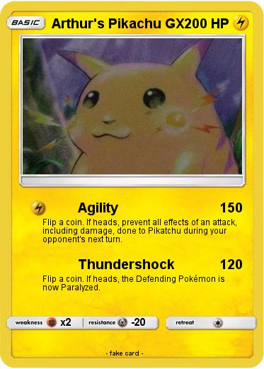 Pokemon Arthur's Pikachu GX