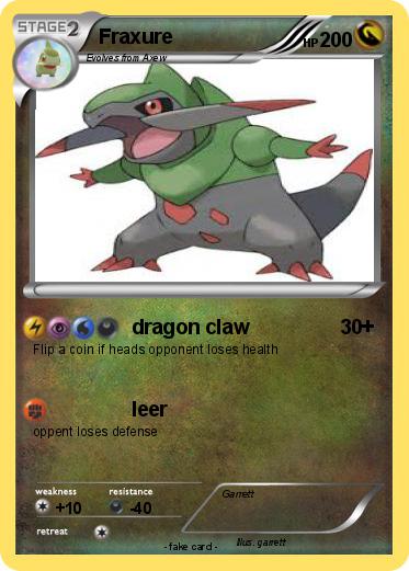 Pokemon Fraxure