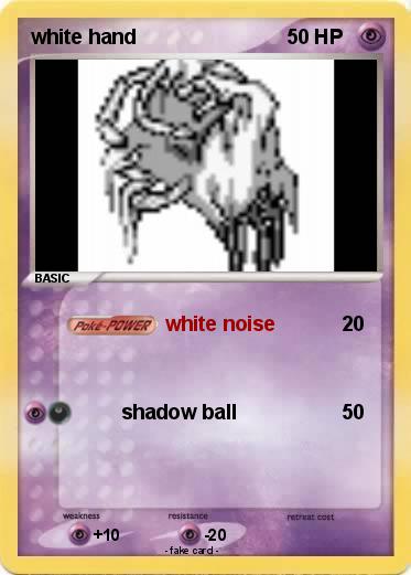 Pokemon white hand