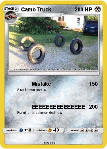Pokemon Camo Truck