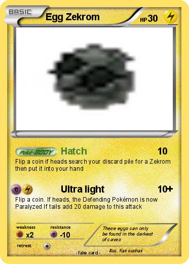 Pokemon Egg Zekrom