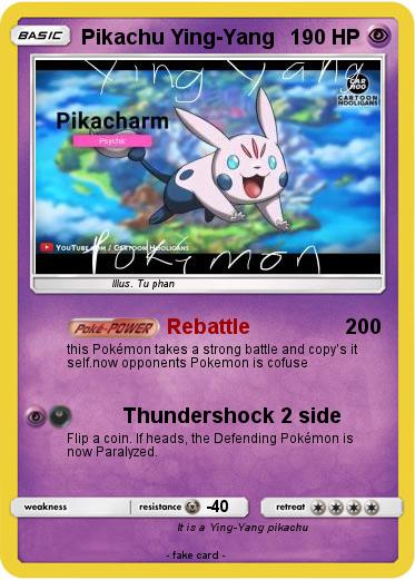 Pokemon Pikachu Ying-Yang