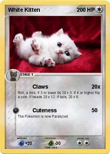 Pokemon White Kitten