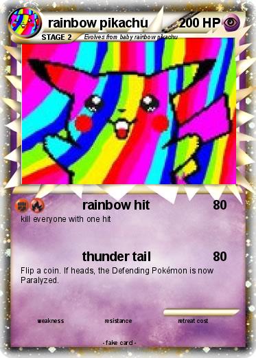 Pokemon rainbow pikachu